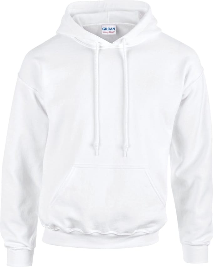 Gildan Heavy Blend™ Adult Hooded Sweatshirt GI18500 - White - M
