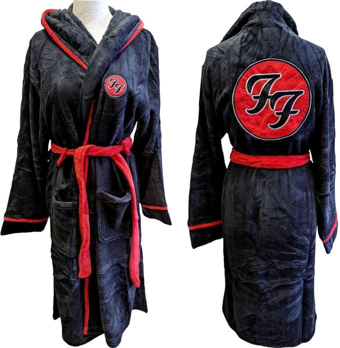 Foo Fighters - FF Logo Badjas - M/L - Zwart