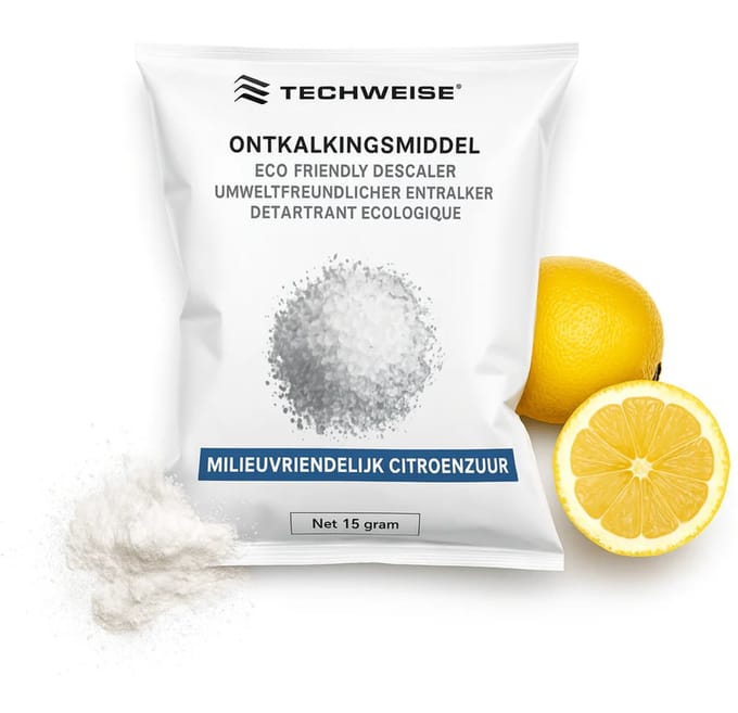 Techweise ontkalkingsmiddel voor TS1, TS2 & TS Compact stoomreiniger | Citroenzuur