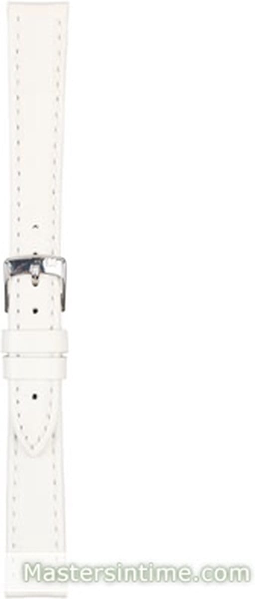 Morellato PMX017BOLLE IG Horlogebandje - Leer - Wit - 14 mm
