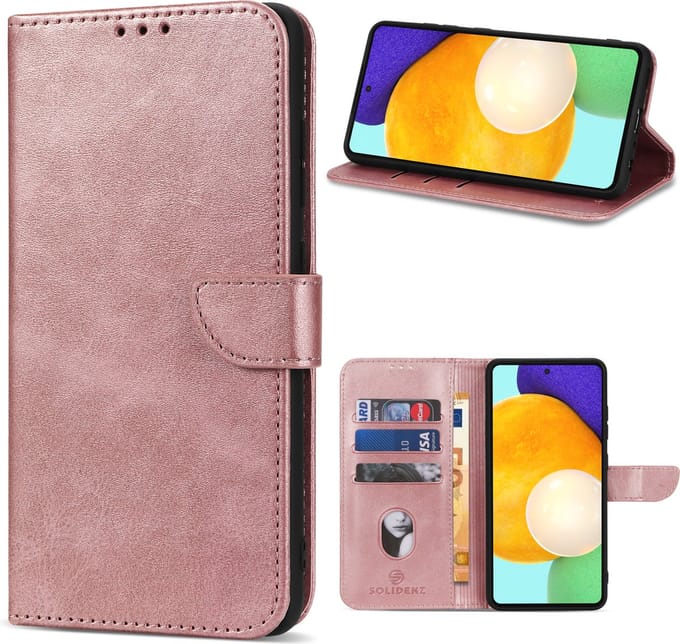 Solidenz hoesje - Geschikt voor Samsung Galaxy S20 FE - Bookcase - Roségoud