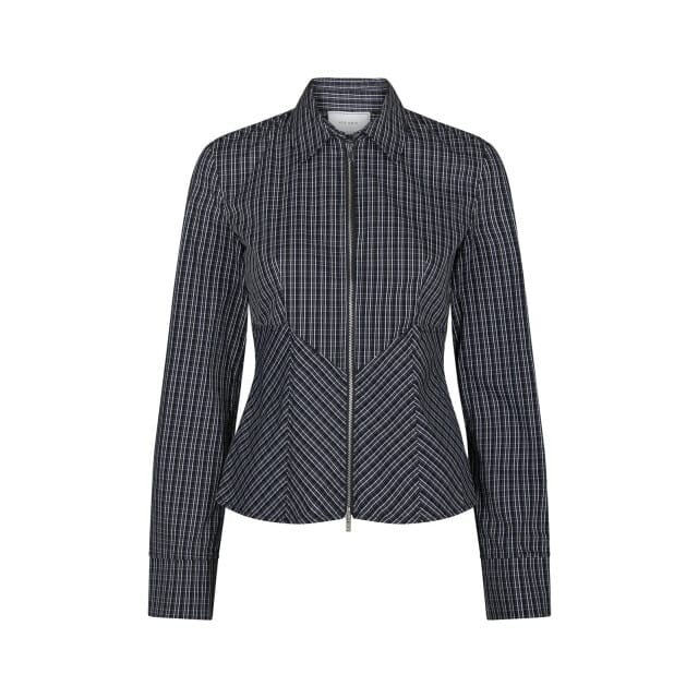 Neo Noir cathy zip shirt 169686 100 black