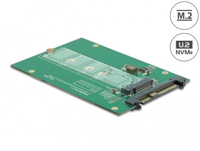 Delock Converter U.2 SFF-8639 > M.2 NVMe Key M