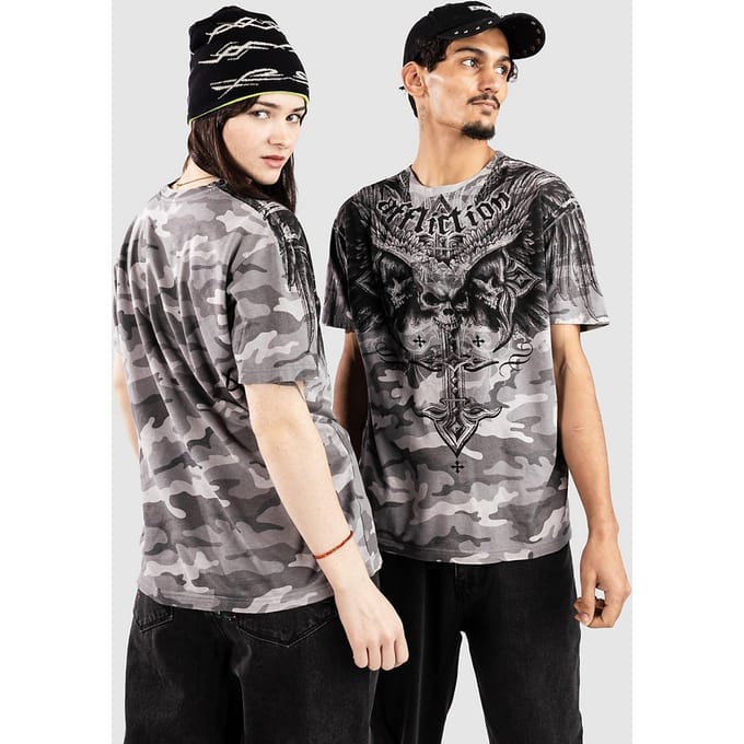 Affliction Death Eyes T-Shirt camouflage