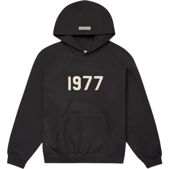Fear of God ESSENTIALS 1977 Iron Black Hoodie