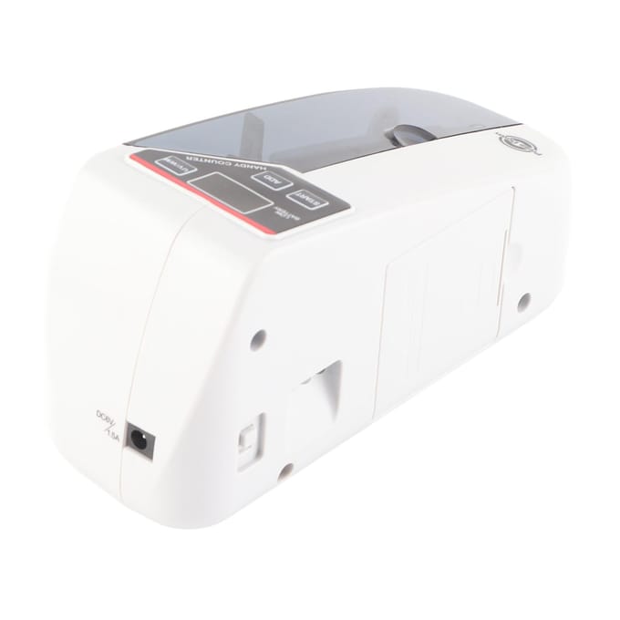 Compteuse de billets Portable Manuelle Mini Petite Résistante à l'usure Machine à Compter l'Argent US Plug gray