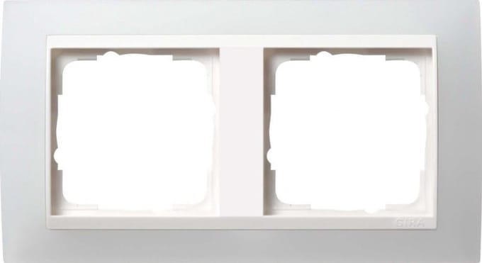 Afdekraam Dubbel - Wandmontage Frame - Elektrische Afwerking - Onbreekbaar Materiaal - 30x20cm - Zuiver Wit