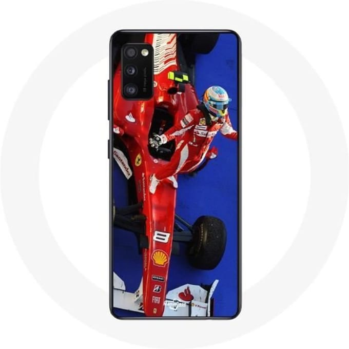 Coque - Formule 1 - Galaxy A41 - Souple - Rouge - Fernando Alonso rouge