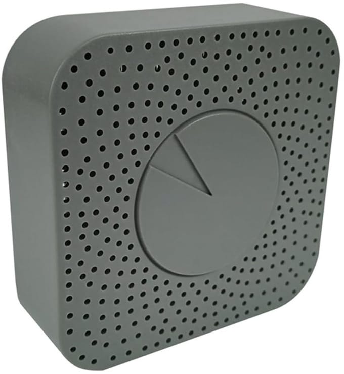 Gasdetector Luchtkwaliteit - Luchtkwaliteitsmonitor Sensor - Gezond Binnenklimaat - 5-in-1 Meting - 100x100x35 mm - Grijs