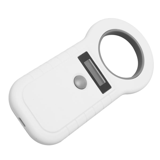 Scanner de Microchip pour Animaux 134.2KHz 125KHz EMID FDX B Filaire USB Sans Fil 2.4G Bluetooth Portable Lecteur de Puce Animale blanc