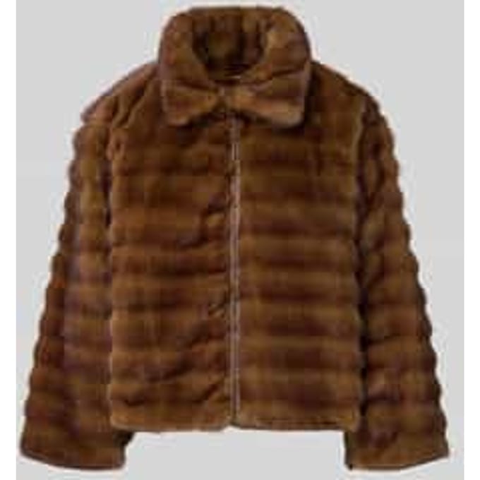 relaxed fit jack met all-over imitatiebont model 'Magio'