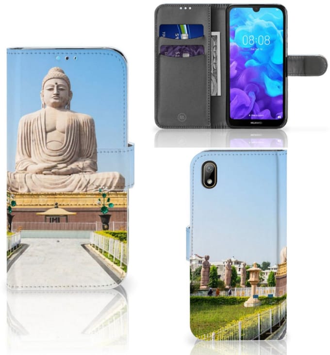Huawei Y5 (2019) Flip Cover Boeddha