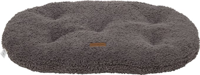 Animal Boulevard CURL PLUSH Ovaal Kussen - Kleur: Grijs - Maat L: 90x65x10cm