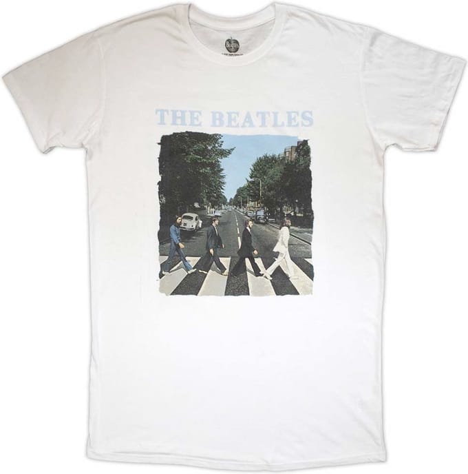 The Beatles - Abbey Road & Logo Korte jurk - S - Wit