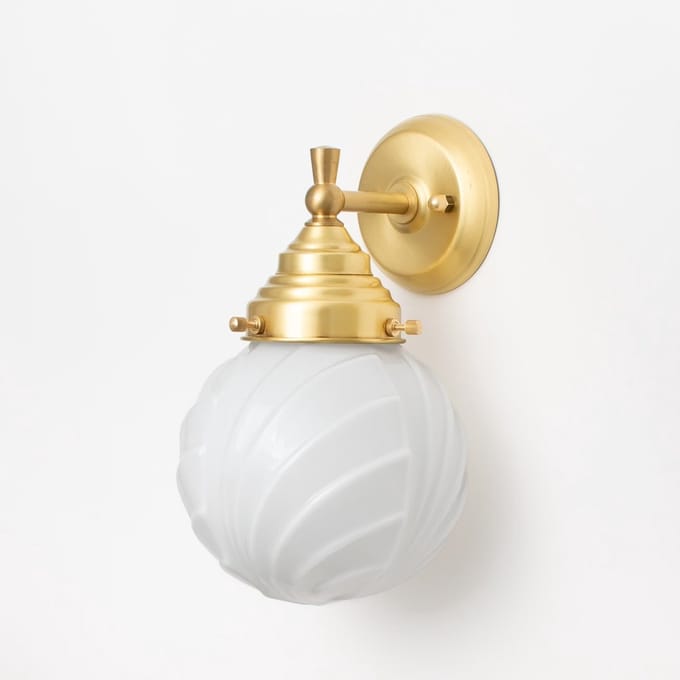 Wandlamp Swingbulb Royal Messing - Art Deco Trade