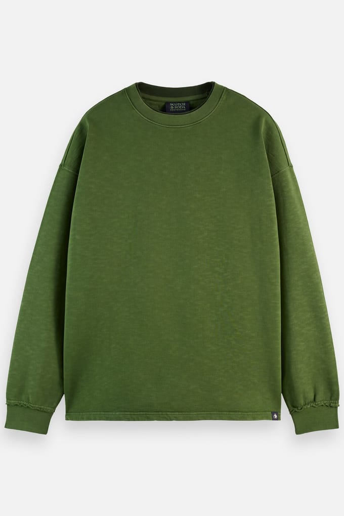 Scotch & Soda Core - 3 Crosses Sweatshirt Khaki Taglia: M | Maglioni a maglia Outlet | Uomo | Marrone