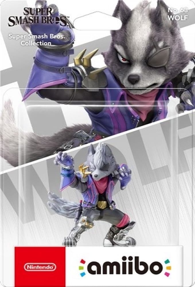 Nintendo Amiibo Wolf no. 63 (Super Smash Bros. Collection)