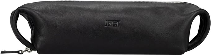 JOST Leren potloodetui Odense Pencil Case Black zwart