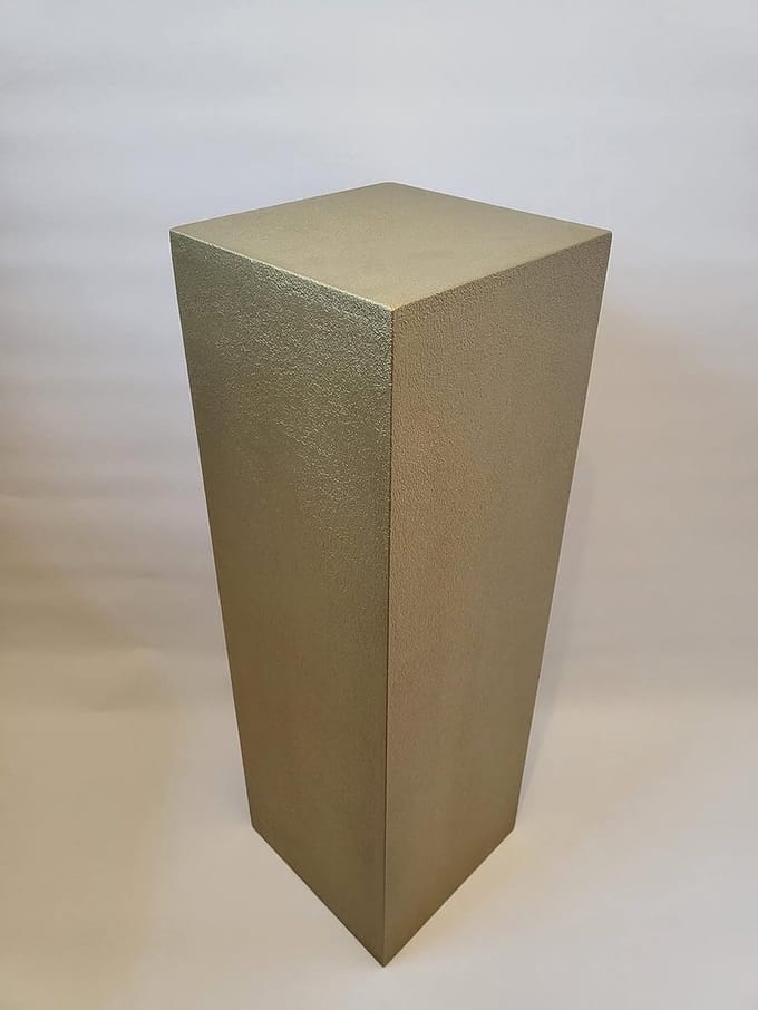 Decoratieve zuil - Display platform - Interieur styling - Handgemaakt uniek - 90x20x20cm - Goud
