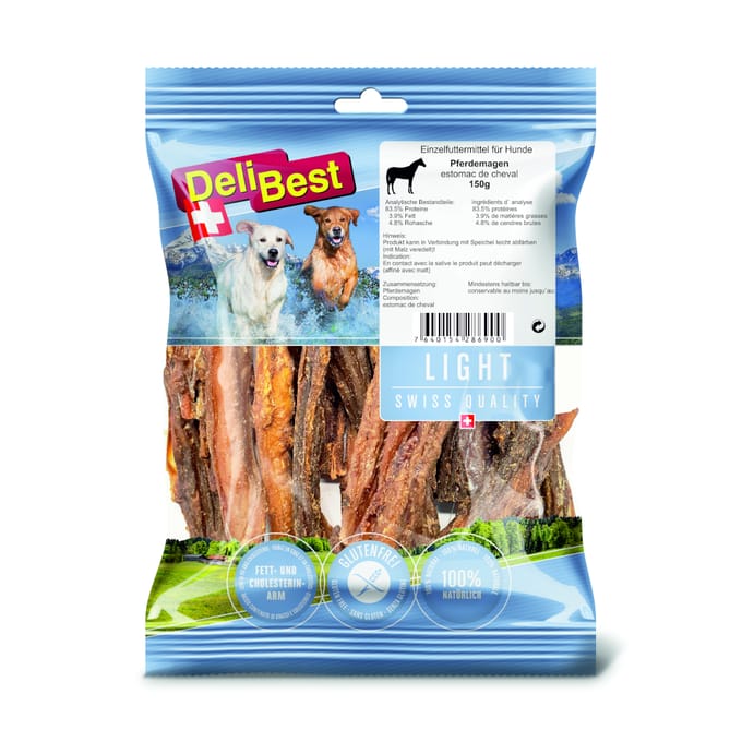 Dubbelpak: 2x150g DeliBest Light paardenmaag hondensnacks