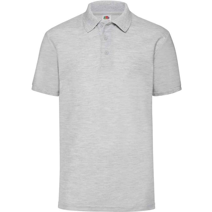 Fruit of the Loom Heren Piqué Polo Shirt (Heide Grijs)