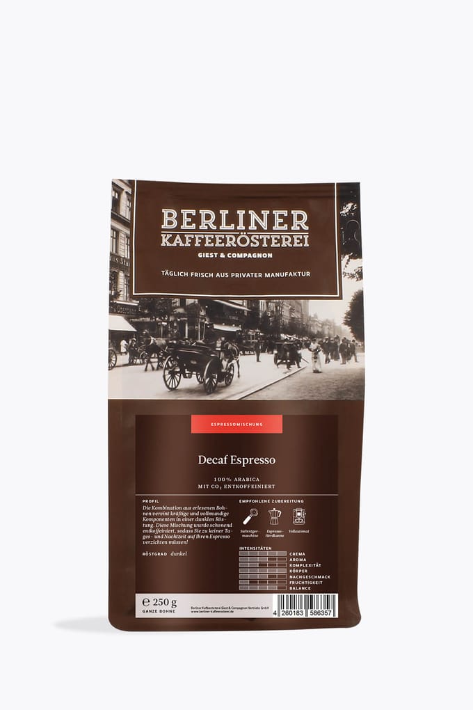 Berliner Kaffeerösterei Espresso Decaf 250g
