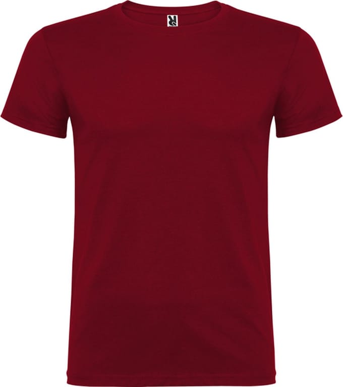 Donker Rood 5 pack t-shirts Roly Beagle maat L