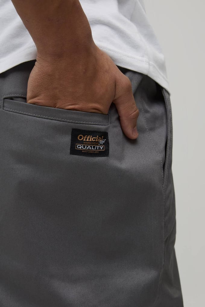 Wide Fit Pleat Front Work 365 Trouser | Charcoal | Size 44