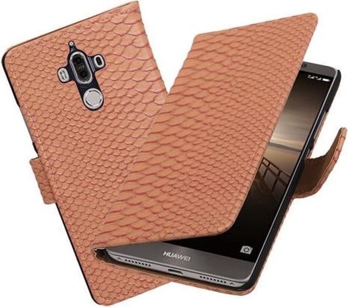 BestCases.nl Huawei Mate 9 Slang booktype hoesje Roze