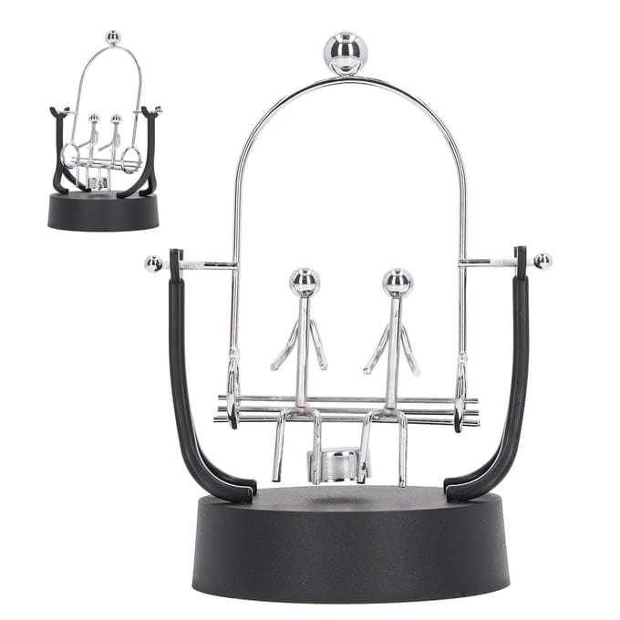 Perpetuum Mobile Koppels Schommel Vorm IJzerkunst Galvaniseren Perpetuum Mobile Model voor gray