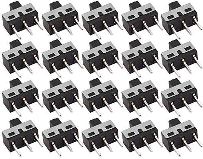 20 Stuks High Knob 3 Pin 2 Positie 1P2T SPDT Micro Schuifschakelaar