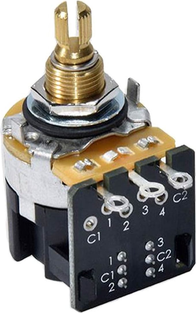 CTS USA 250K DPDT Push-Pull Potentiometer voor Muzikanten