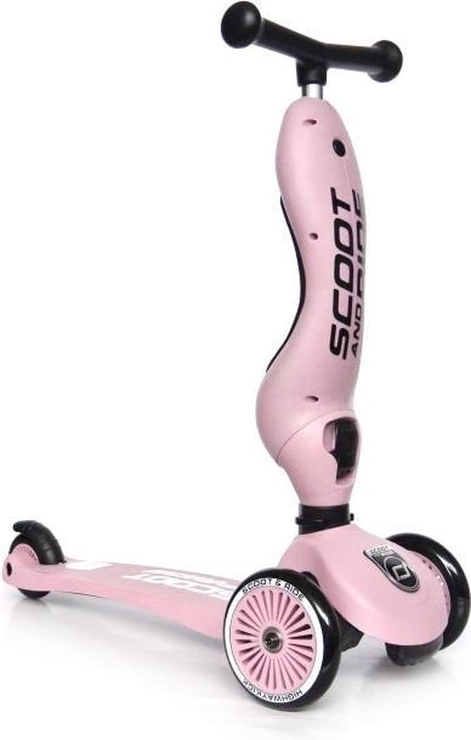 Scoot and Ride - Highway Kick 1 - Loopfiets - kinderstep - Rose - roze
