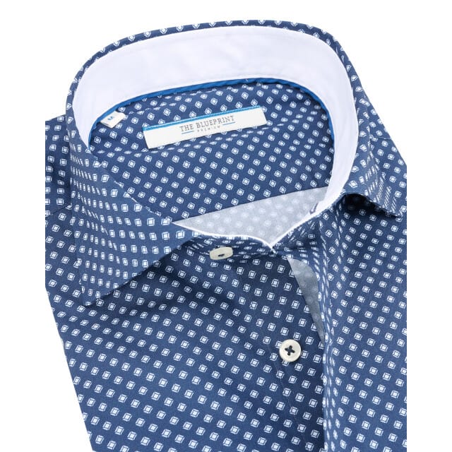 The BLUEPRINT Premium Business Overhemd Donkerblauw Heren