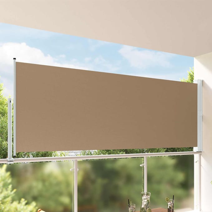 vidaXL - Zijkant - luifel - 140 - x - 300 - cm - 100% - polyester, - ijzer, - staal