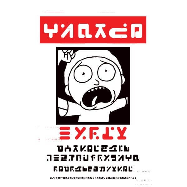 Rick and Morty Wanted Morty Dames T-shirt - Wit - S