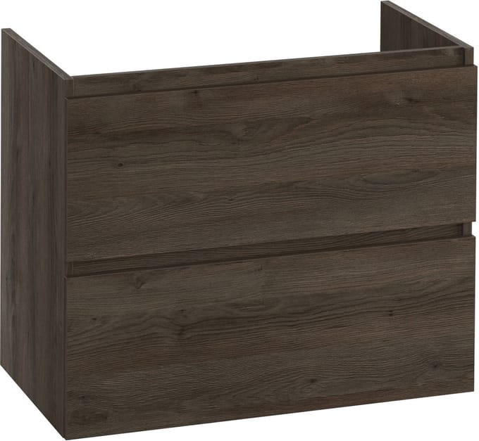 Saqu Terra wastafelonderkast excl. greep 80x45x65cm sepia eiken