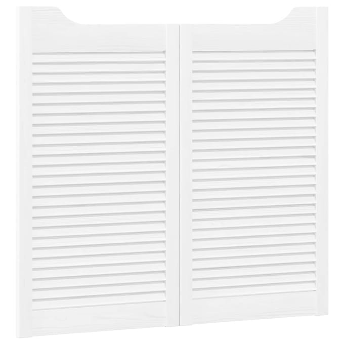 vidaXL - Schuifdeuren - 2 - st - 90 - x - 40 - cm - Massief - grenenhout - Wit