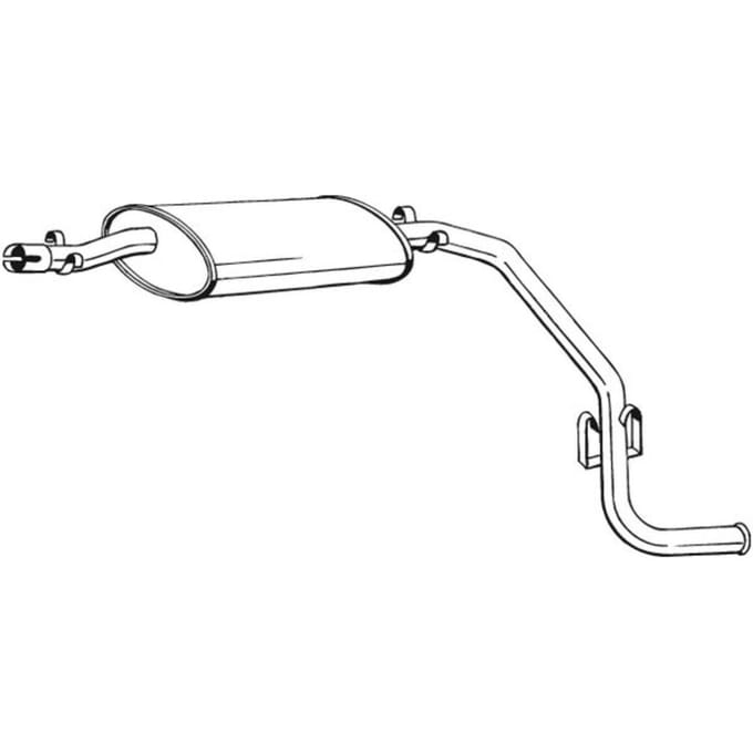 Geluiddemper achter BOSAL 283-685