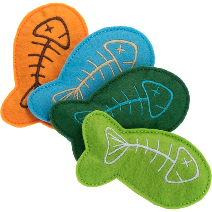 Kattenspeelgoed Marlin 4-delig Set 9cm Kat