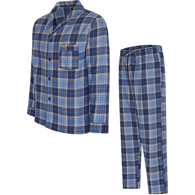 Cappuccino Italia - Heren Pyjama Alba Pyjama - Blauw - Maat M