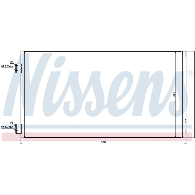 Condensator, airconditioning NISSENS 940204