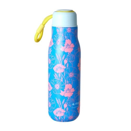 Rice thermosfles roestvrij staal poppies love print