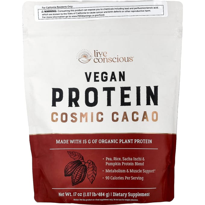 Vegan Eiwit, Kosmische Cacao, 484G(1,07 pond)