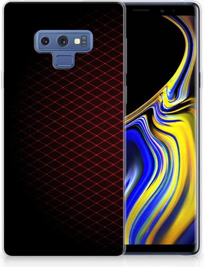 Samsung Galaxy Note 9 TPU bumper Geruit Rood