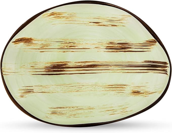 Wilmax Serveerbord Steenvorm Pistache Porselein WL-668142/A