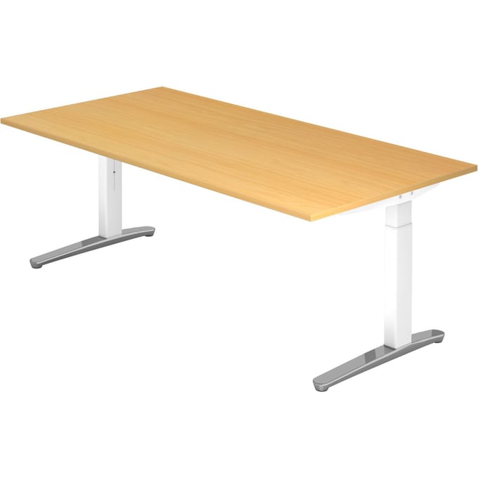 XTRA XB 2E WC | Bureau - Beuken 200 x 100 Tafelhoogte I In hoogte verstelbaar