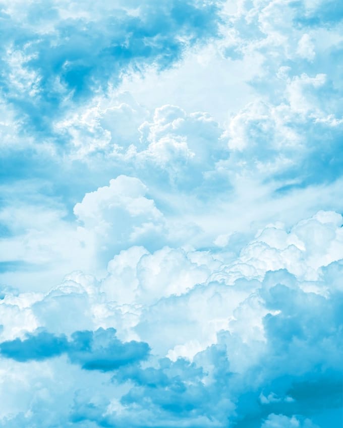 Fotobehang Himmelszelt - Blauw - 2,50m X 184cm