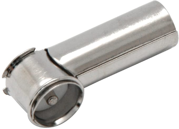 BLOW Autoantenne Adapter - ISO (m) naar DIN (v) - Hoekige Adapter - Metaal - Zwart