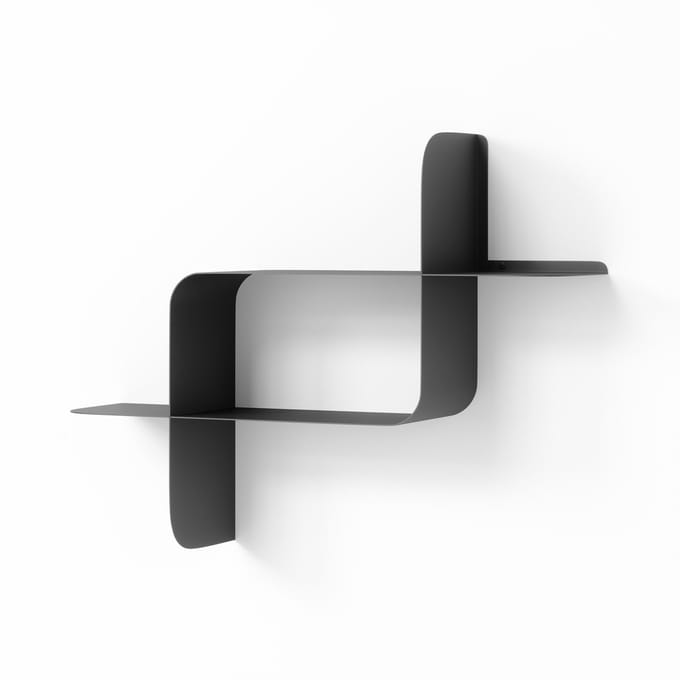 Umbra Montage metalen wandplank, Set van 2